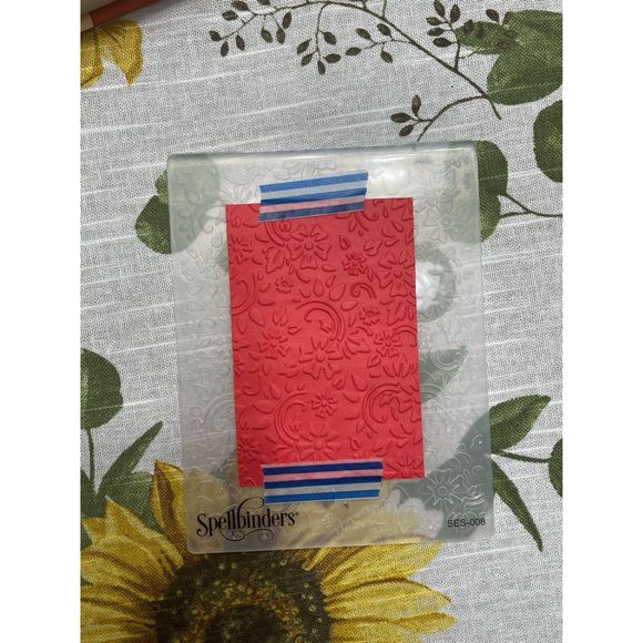 Spellbinders Other - Spellbinders Embossing Folder Flowers and Leaves SES-008